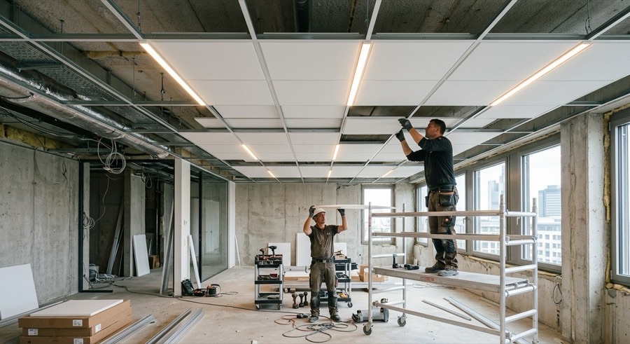 Akustikdecken für Büroräume Frankfurt